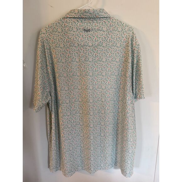 Hickey Freeman Performance Golf Polo Shirt Men's Sz XL w/ Cactus/Palm - Picture 4 of 7